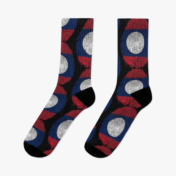 Item preview, Laos Flag National Pride Design designed and sold by Azeecreate009.
