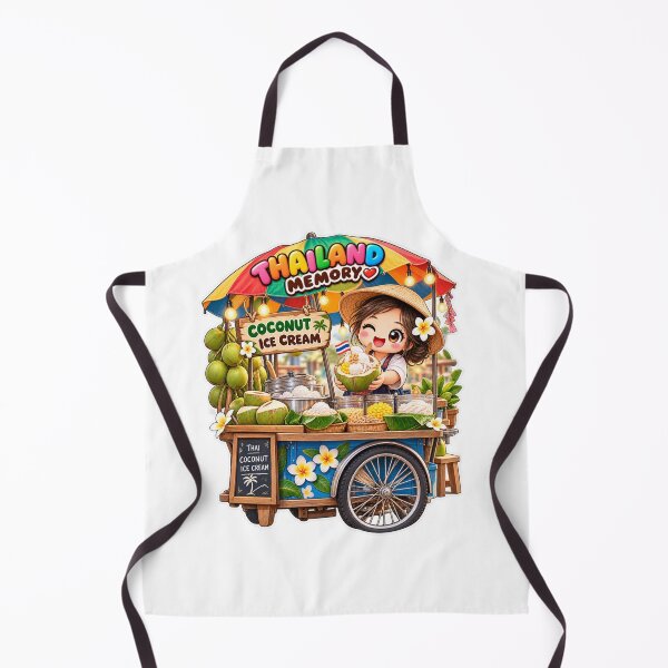 Item preview, Thai Coconut Ice Cream Cart – Sweet Taste of Thailand designed and sold by Pali's shop.