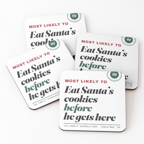 Item preview, Most Likely To Eat Santa's Cookies Funny Matching Family Christmas Shirt designed and sold by UnivStore.