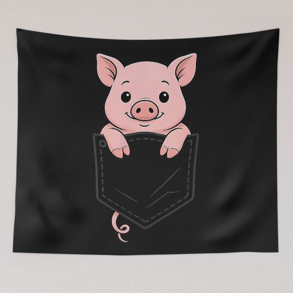 Artikelvorschau, Pocket Pig Design – Schweineliebhaber – Bauernhoftier entworfen und verkauft von Moscettakkk.