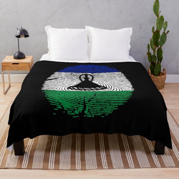Artikelvorschau, Lesotho Flag National Pride Design entworfen und verkauft von Azeecreate009.