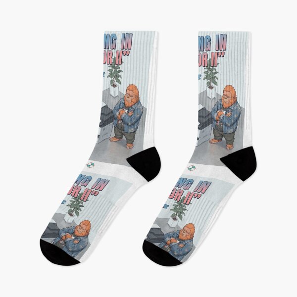 Item preview, Printing in Warrior II - Funny Bigfoot Office Yoga Design designed and sold by Whimsy Trail Co.
