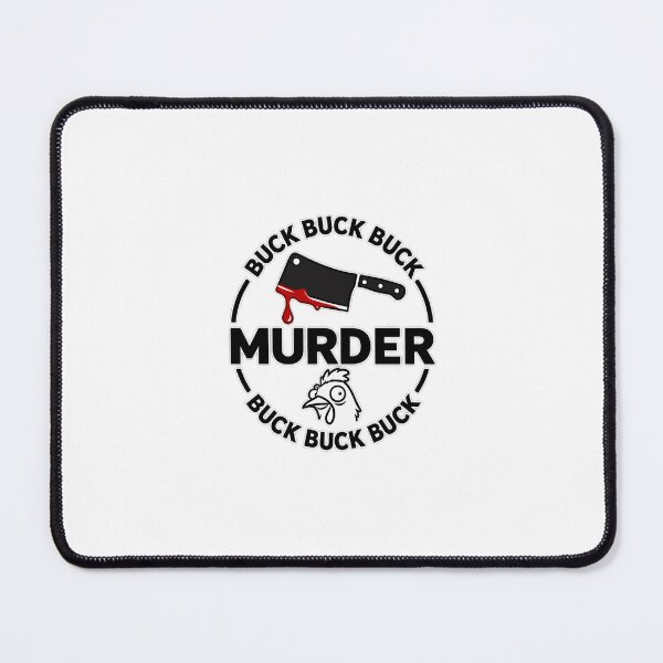 Item preview, Funny Chicken Meat Cleaver Buck Murder Dark Humor designed and sold by EdenChampl.