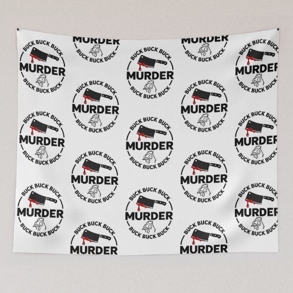 Item preview, Funny Chicken Meat Cleaver Buck Murder Dark Humor designed and sold by EdenChampl.
