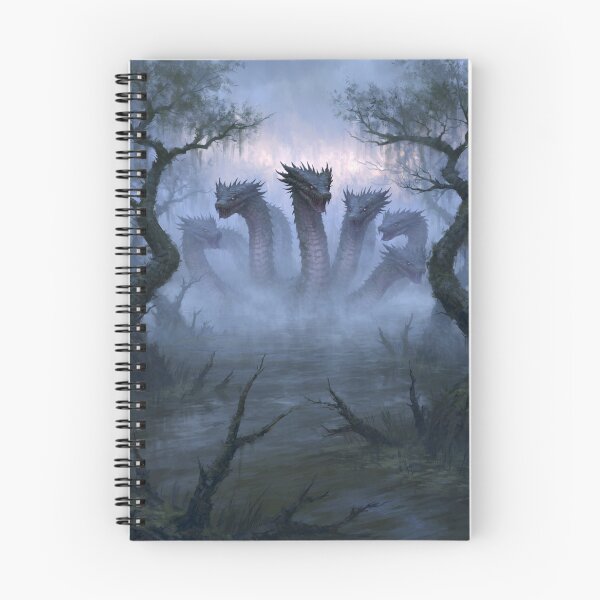 Item preview, A massive Hydra emerging from a mist-covered swamp, Fantasy & Mythological Creatures designed and sold by CDC40.
