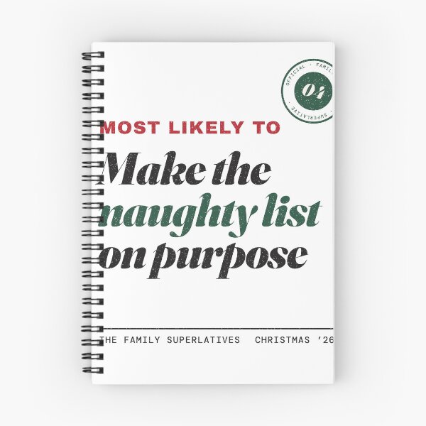 Item preview, Most Likely To Make The Naughty List On Purpose Funny Matching Family Christmas Shirt designed and sold by UnivStore.
