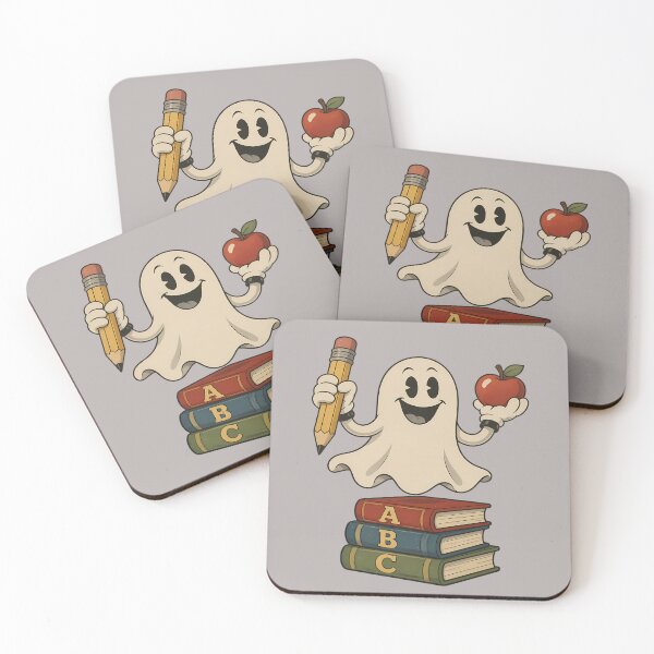 Item preview, Cute Ghost Teacher – Halloween Classroom, Books and Apple  designed and sold by Art-Arcade6.