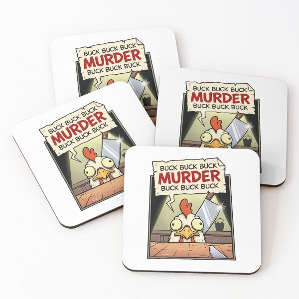 Item preview, Psycho Chicken Knife Buck Buck Buck Murder Dark Comedy designed and sold by EdenChampl.