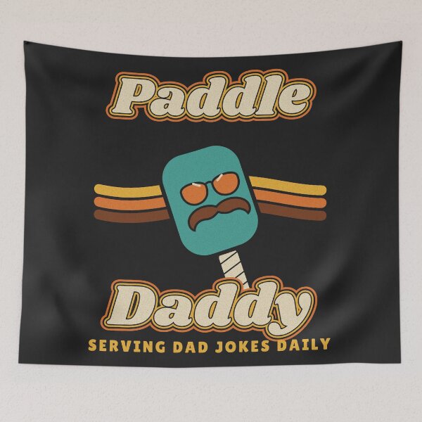 Artikelvorschau, Paddle Daddy Funny Pickleball Dad Retro entworfen und verkauft von somebasic.
