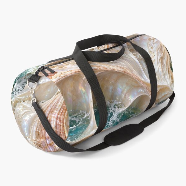 Item preview, Ocean Inside Nautilus Shells – Iridescent Coastal Fantasy Art designed and sold by Kaleidoscope Print.