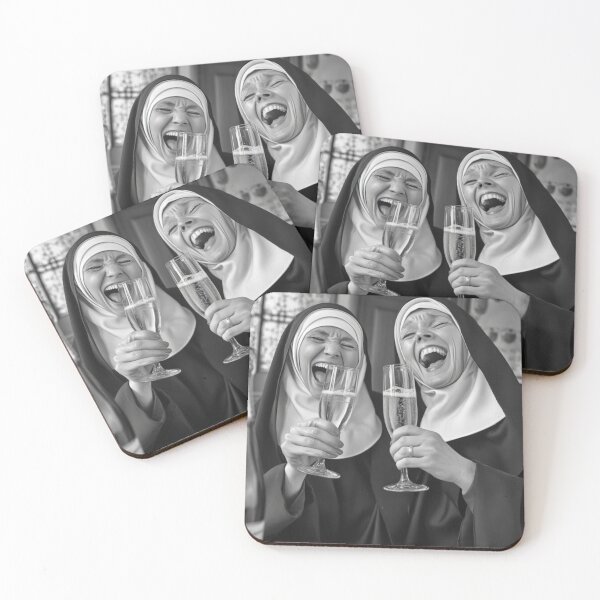 Item preview, Two nuns drinking designed and sold by MartheCohen.