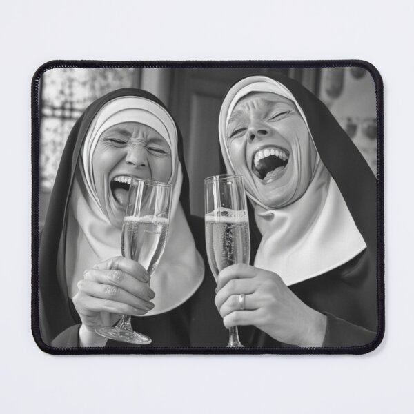Item preview, Two nuns drinking designed and sold by MartheCohen.