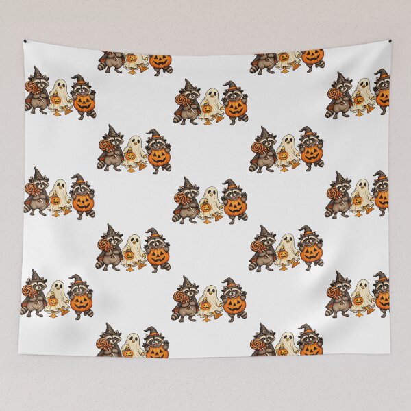 Item preview, Cute Spooky Halloween Raccoons And Ghost Duck Costume designed and sold by EdenChampl.