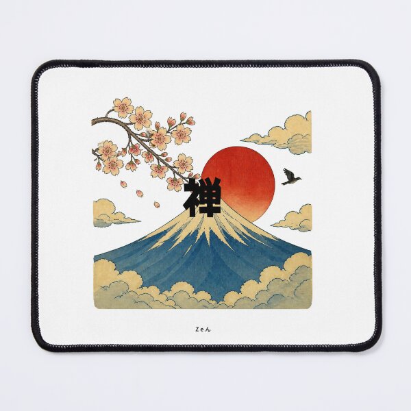 Item preview, Zen | Ukiyo-e Style Mount Fuji | Japanese Design designed and sold by JapanMemoir.
