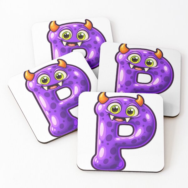 Item preview, Cute Spooky Halloween Letter P - Little Demon designed and sold by The198X.