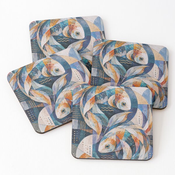 Item preview, Pisces Zodiac Painting – Mystical Astrology Artwork designed and sold by GalleryKauffeld.