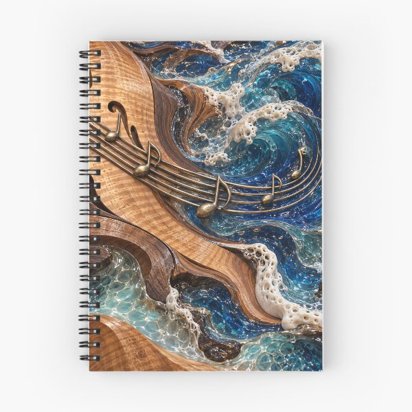 Item preview, Violin Melting into Ocean Waves – Surreal Music and Sea Art designed and sold by Kaleidoscope Print.