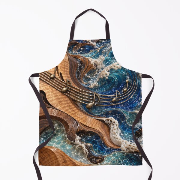 Item preview, Violin Melting into Ocean Waves – Surreal Music and Sea Art designed and sold by Kaleidoscope Print.