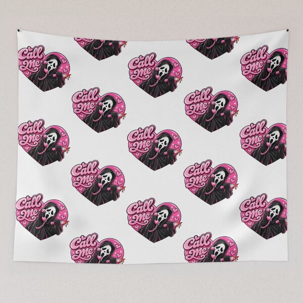 Item preview, Pink Ghost Mask Telephone Heart Halloween Valentine designed and sold by EdenChampl.