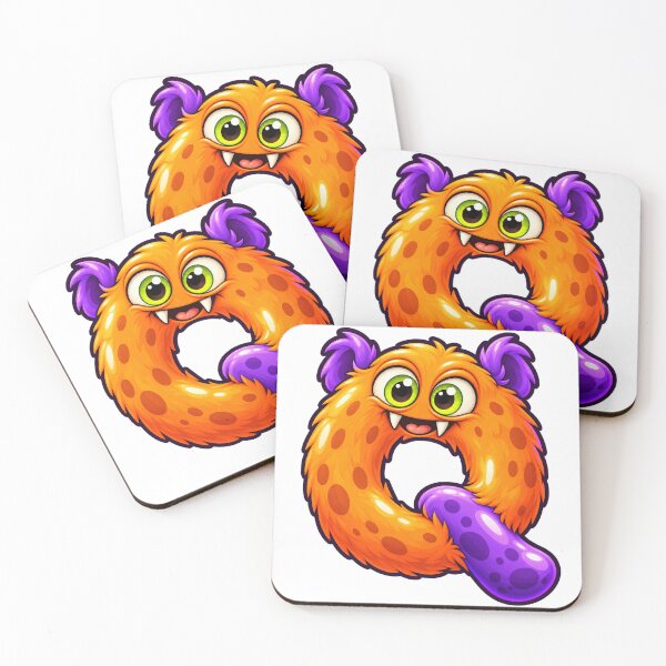 Item preview, Cute Spooky Halloween Letter Q - Furry Beast designed and sold by The198X.