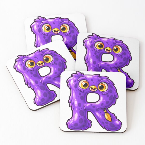 Item preview, Cute Spooky Halloween Letter R - Raven Monster designed and sold by The198X.