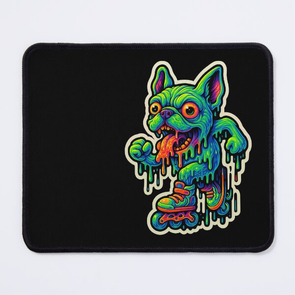 Item preview, Neon Slime Frenchie Roller Skating Dog designed and sold by Lensnote27.