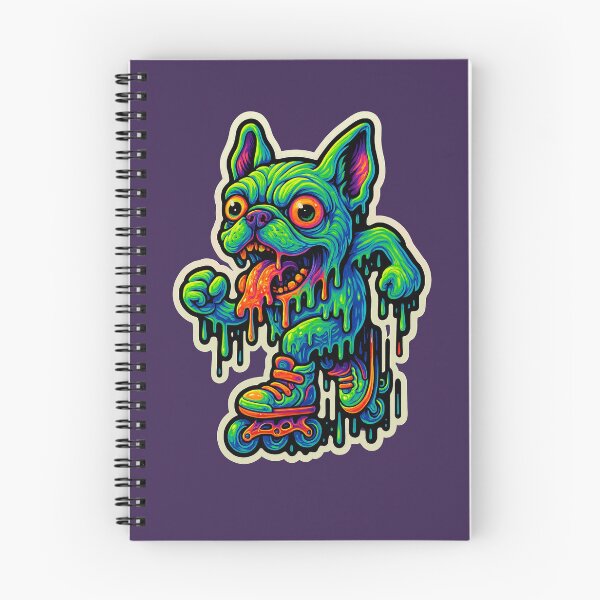 Item preview, Neon Slime Frenchie Roller Skating Dog designed and sold by Lensnote27.
