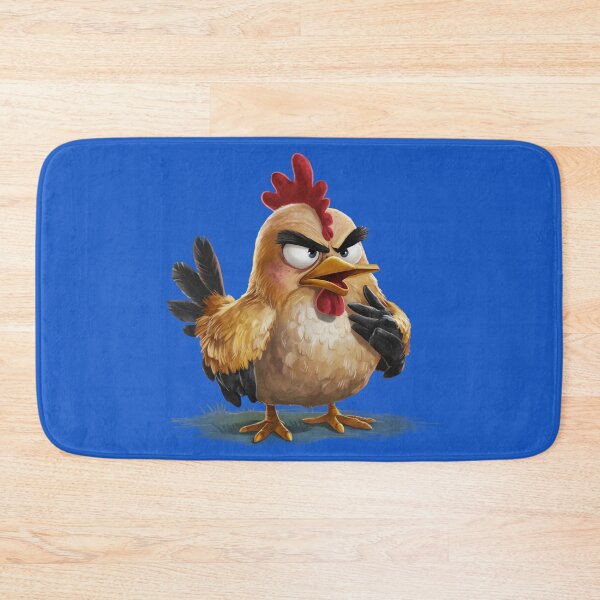 Item preview, Angry Hen Funny Chicken Cartoon Art designed and sold by Veganizer.art.