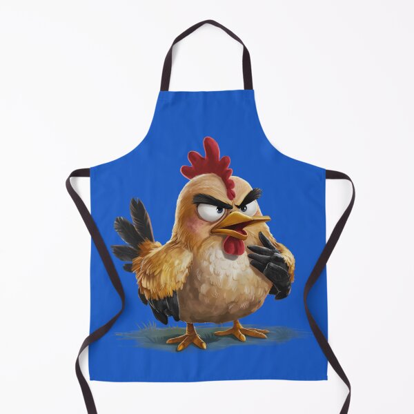 Item preview, Angry Hen Funny Chicken Cartoon Art designed and sold by Veganizer.art.