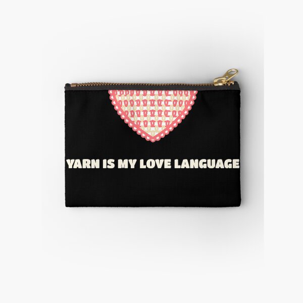 Aperçu de l'œuvre Yarn Is My Love Language Funny Crochet Shirt créée et vendue par The Tee Collective.