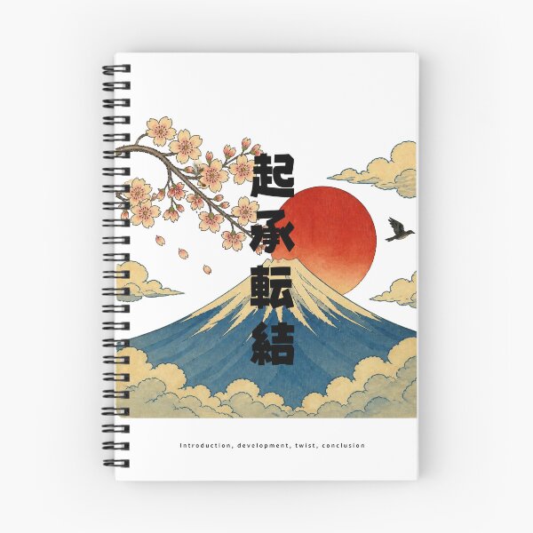 Item preview, Kishoutenketsu - Story Structure | Ukiyo-e Style Mount Fuji | Japanese Design designed and sold by JapanMemoir.