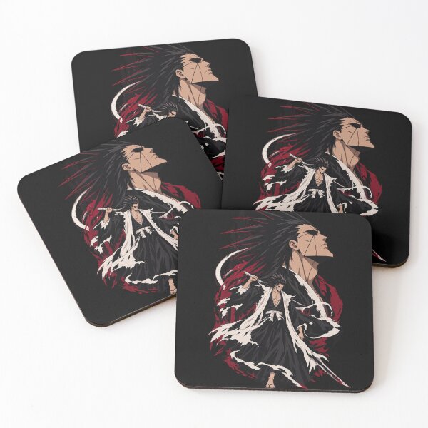Aperçu de l'œuvre Affiche silhouette de Kenpachi Zaraki – Illustration de l'anime Bleach créée et vendue par · GAMING SOUL ·.