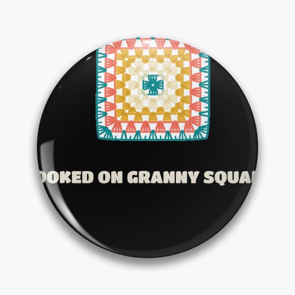 Artikelvorschau, Hooked on Granny Squares Funny Crochet Shirt entworfen und verkauft von The Tee Collective.