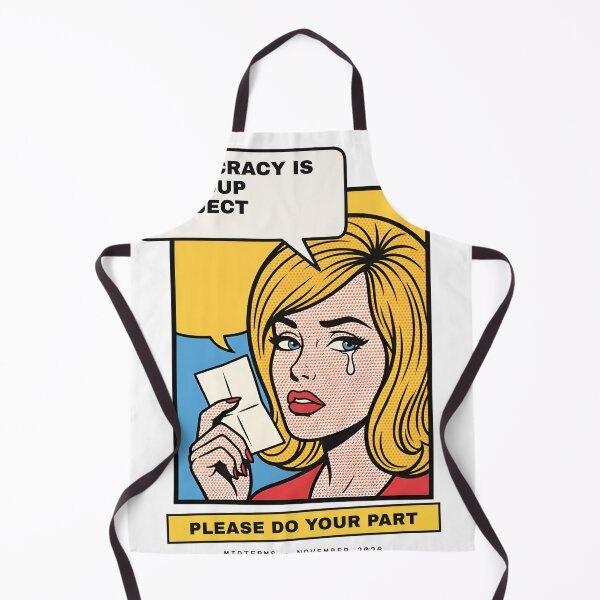 Item preview, Democracy Is A Group Project Funny Vote Shirt Retro Pop Art Midterm Election designed and sold by UnivStore.