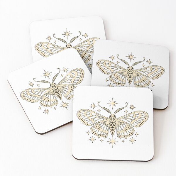Item preview, Celestial Moth With Vintage Stars designed and sold by FancyCatShop.