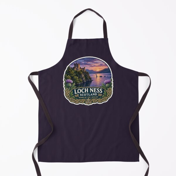 Artikelvorschau, Loch Ness Schottland Loch Ness Monster Aufkleber T-Shirt 01 entworfen und verkauft von OuterShellUK.