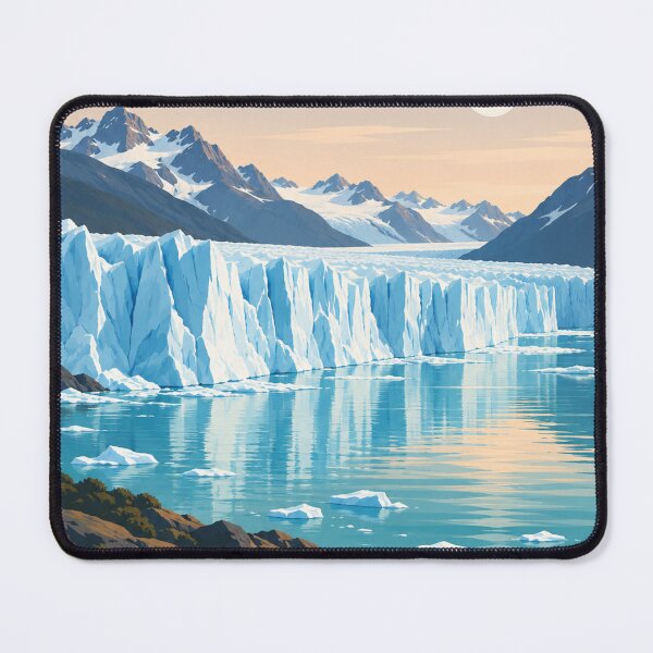 Artikelvorschau, Perito-Moreno-Gletscher Patagonien – Minimales Argentinien-Reiseposter entworfen und verkauft von ChicClicker.