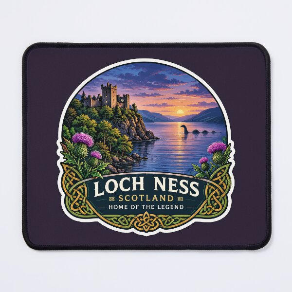 Item preview, Loch Ness Scotland Loch Ness Monster Sticker TShirt 02 designed and sold by OuterShellUK.