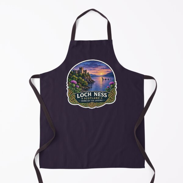 Artikelvorschau, Loch Ness Schottland Loch Ness Monster Aufkleber T-Shirt 02 entworfen und verkauft von OuterShellUK.