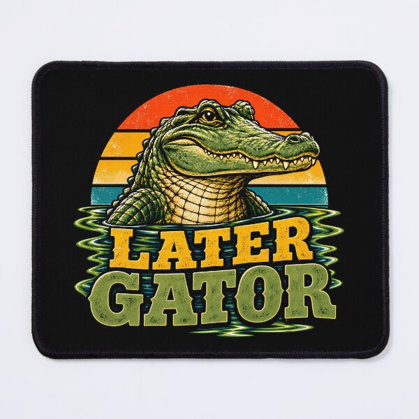 Item preview, Later Gator Funny Alligator Crocodile Reptile Swamp Vintage Sunset designed and sold by Photo-Sphere101.