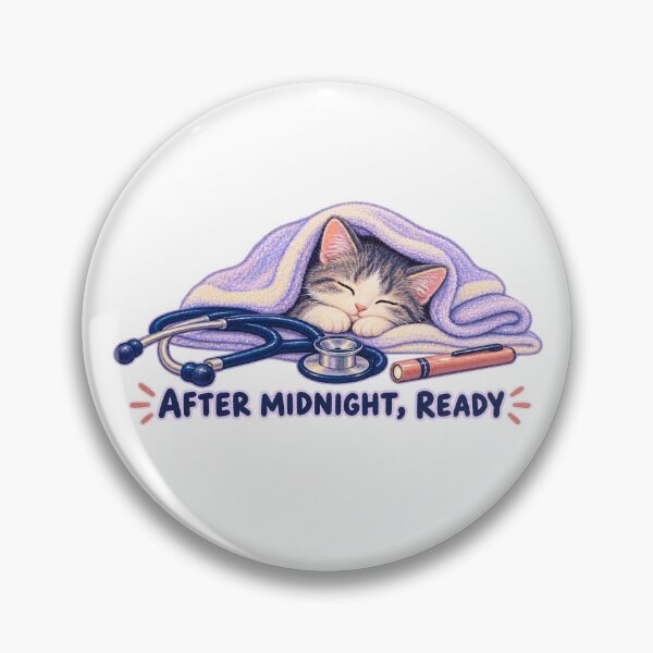 Item preview, After Midnight, Ready – Overnight Vet Tech Kitten designed and sold by Chase The Trend.