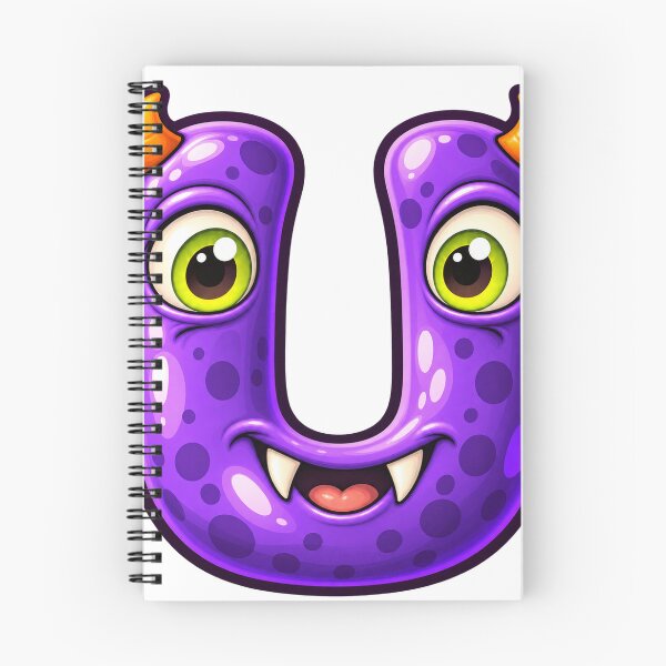 Item preview, Cute Spooky Halloween Letter U - Toothy Creature designed and sold by The198X.
