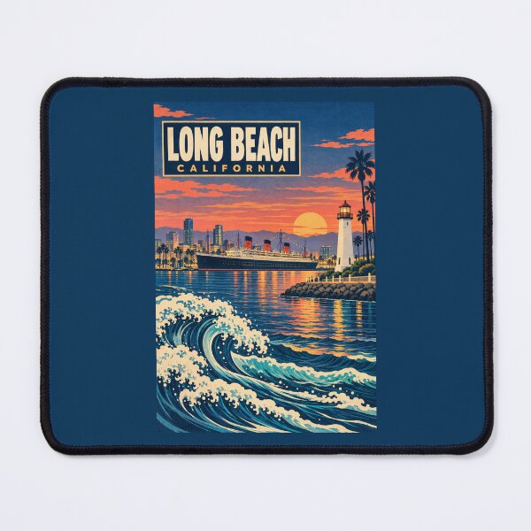 Item preview, Long Beach - California  designed and sold by GoodOldVintage.