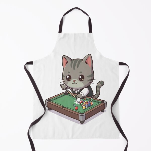 Item preview, Cute Cat Playing Billiards Pool designed and sold by Ella_Sketch.