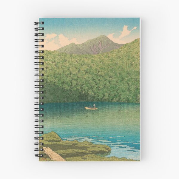 Item preview, Grabado japonés sereno | Arte Shin-hanga | Escena tranquila de montaña y agua | Paisaje tradicional ukiyo-e designed and sold by artofuniverse.