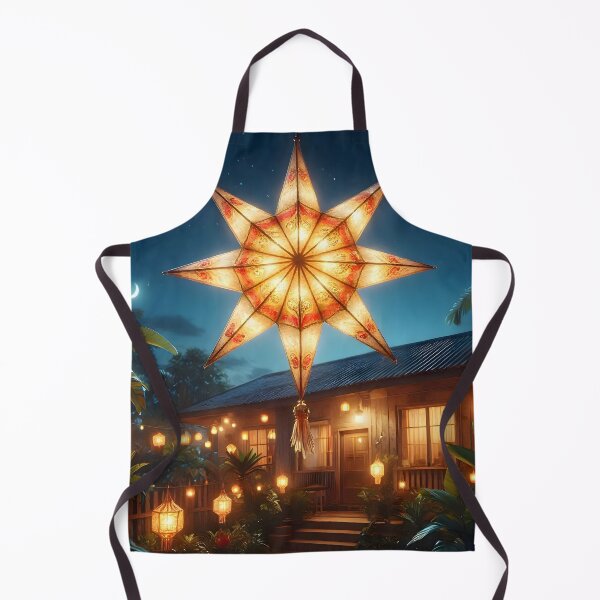 Item preview, Glowing Filipino Parol Star Lantern during a Tropical Christmas Night designed and sold by Sybille-Yates.