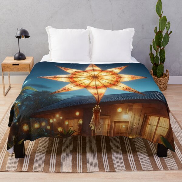 Item preview, Glowing Filipino Parol Star Lantern during a Tropical Christmas Night designed and sold by Sybille-Yates.