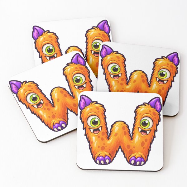 Item preview, Cute Spooky Halloween Letter W - Werewolf Pack designed and sold by The198X.