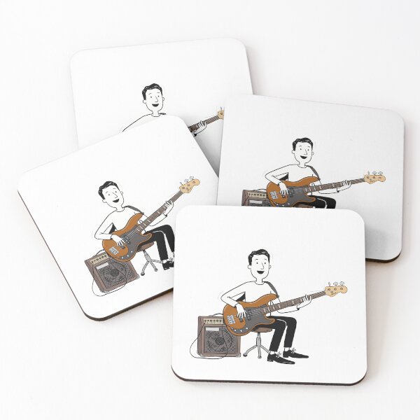 Item preview, Bass Player with a Big Smile designed and sold by NiftyWrx.