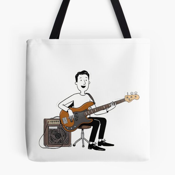 Item preview, Bass Player with a Big Smile designed and sold by NiftyWrx.